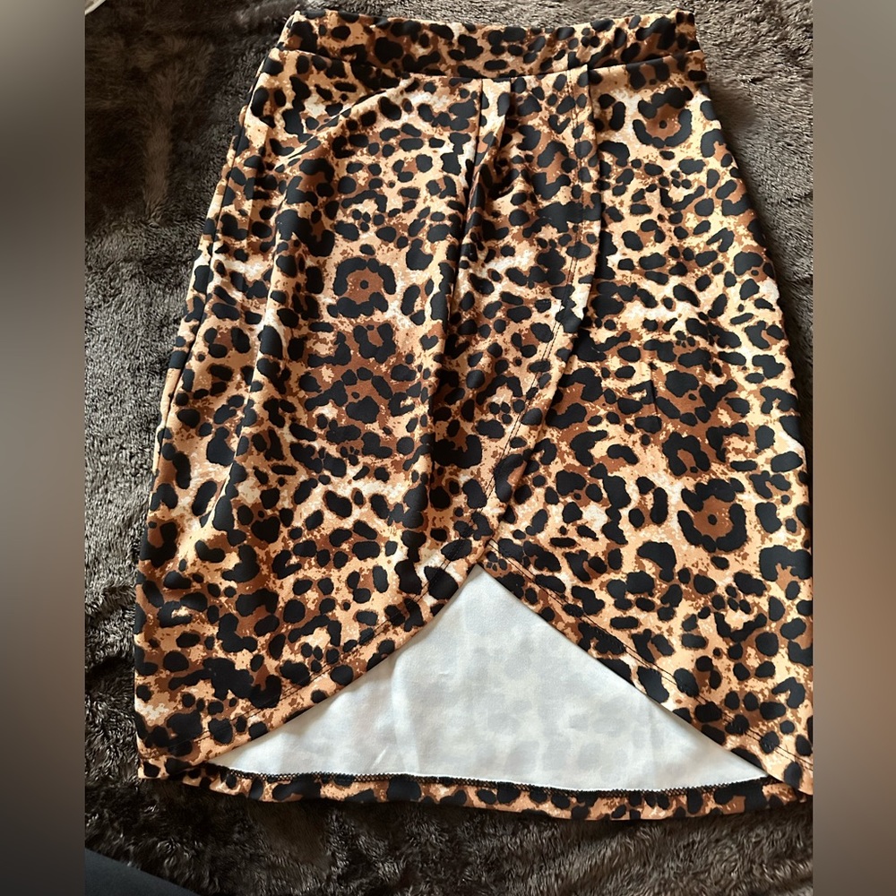 MIDI Cheetah Print Skirt